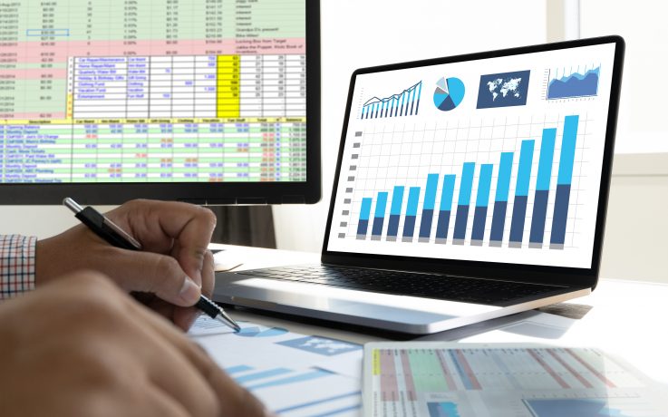 Work Hard Data Analytics Statistics Information Business Technology.