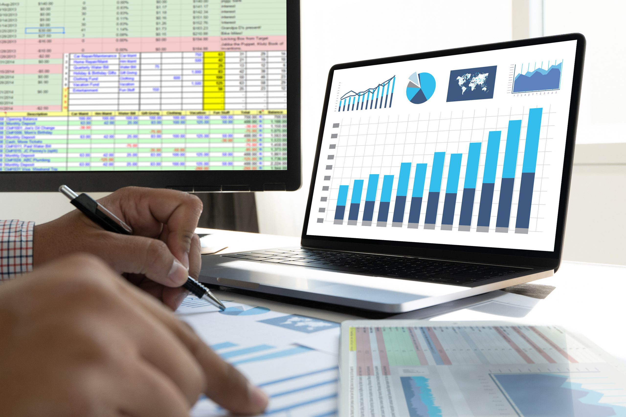 Work Hard Data Analytics Statistics Information Business Technology.